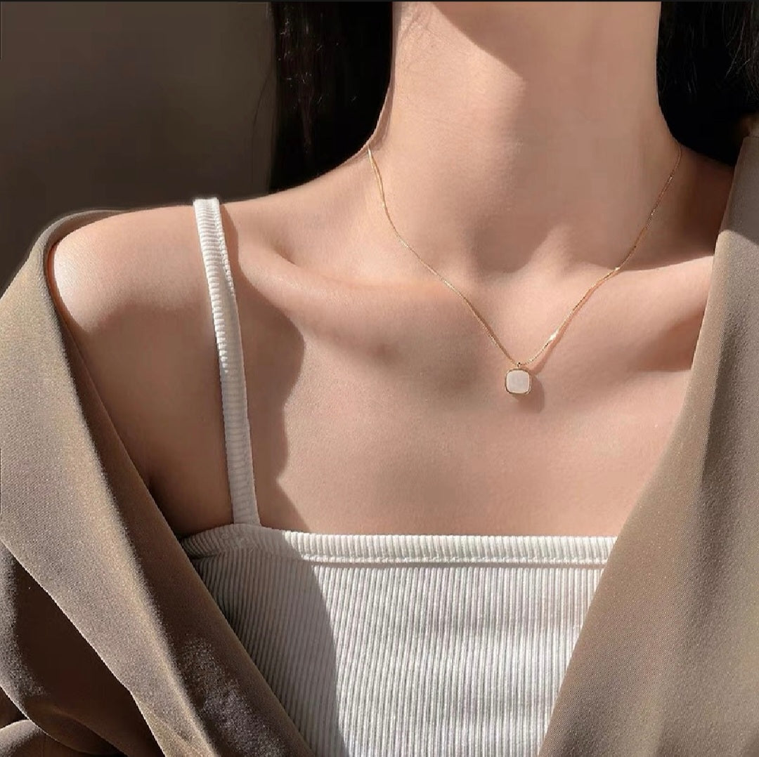 White Square pendant