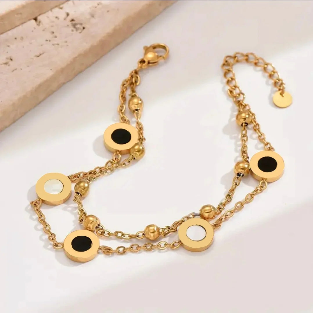 Vintage Roman Double Layer Bracelet