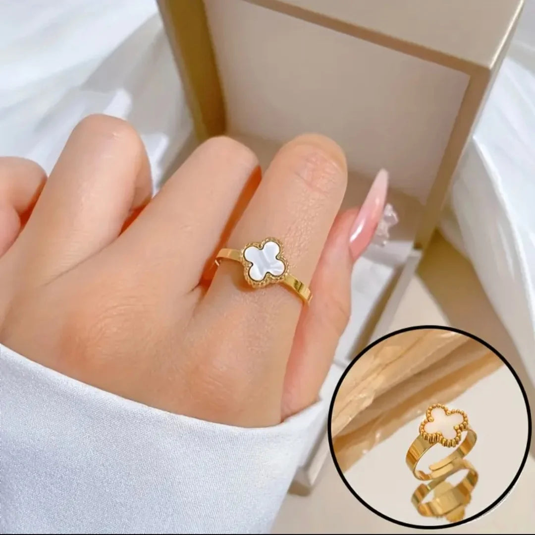 White Clover  Ring (Adjustable)