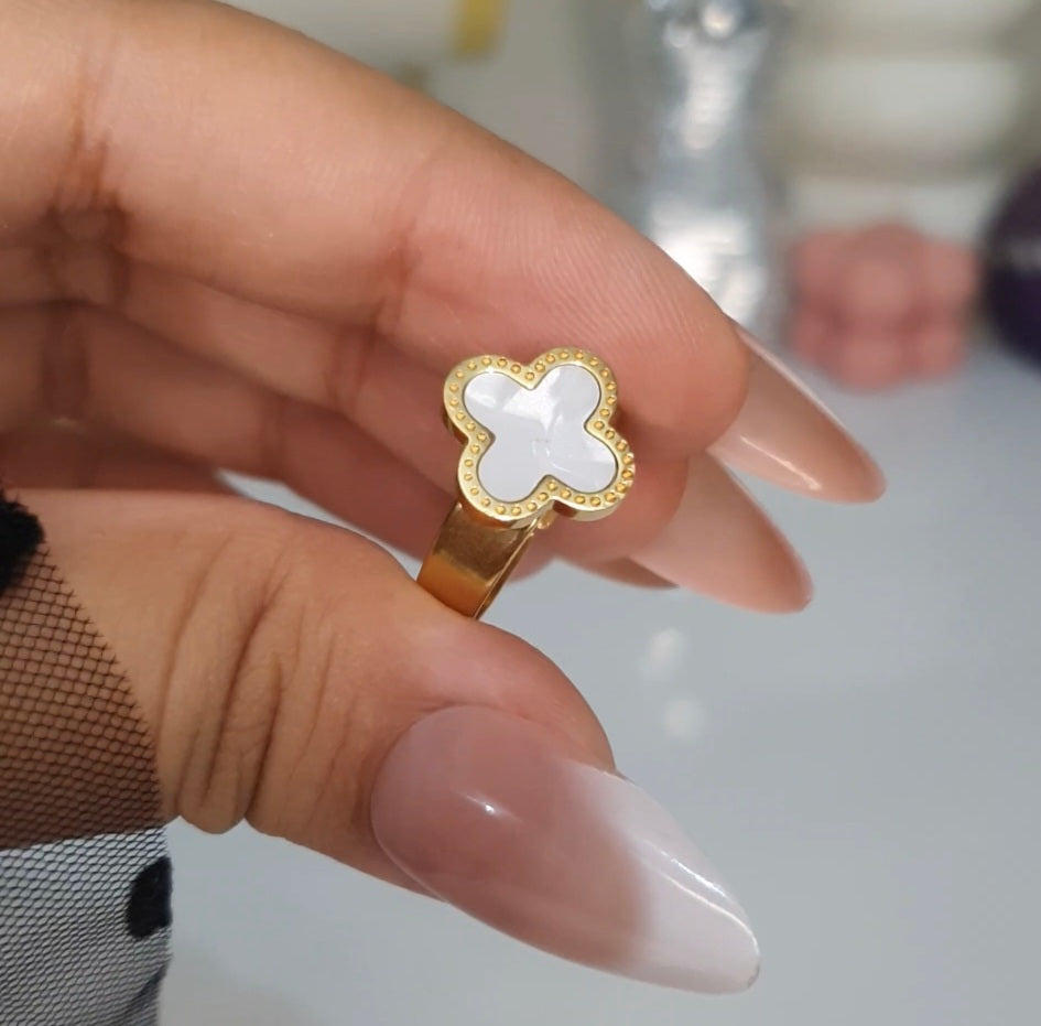 White Clover  Ring (Adjustable)